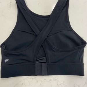 Fabletics black high impact sports bra size medium